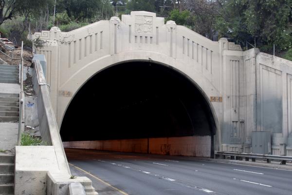 Entrance to the 110 tunnel underpass. Photo by Jason Gowans.