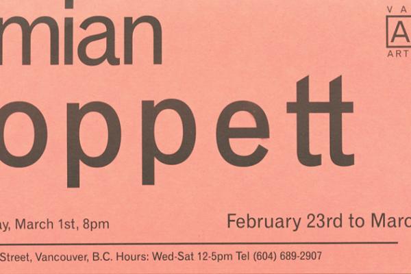 Flyer Damian Moppett
