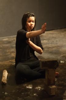 Sikarnt Skoolisariyaporn, Object without Shadow, 2017, stills from performance. Photo documentation by Sahand Mohajer.