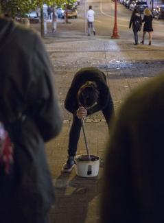 Sikarnt Skoolisariyaporn, Object without Shadow, 2017, stills from performance. Photo documentation by Sahand Mohajer.