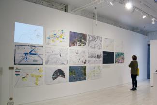 Installation views of Field Studies: Exercises in a Living Landscape (Access Gallery, 2015). 