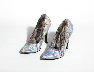 Birthe Piontek, Wax Shoes (installation shot), from the series Miss Solitude, 2017.