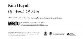 Flyer of-word of-skin
