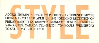 Flyer Terence Gower