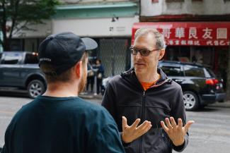 Jean Routhier. Anecdotes. 2019. Documentation of soundwalks. Photo by Denis Gutiérrez-Ogrinc.