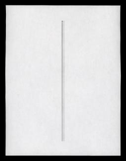 A scan printed on a piece of printer paper, it is mostly blank with a grey line through the middle, possibly a glitch or scanner error.